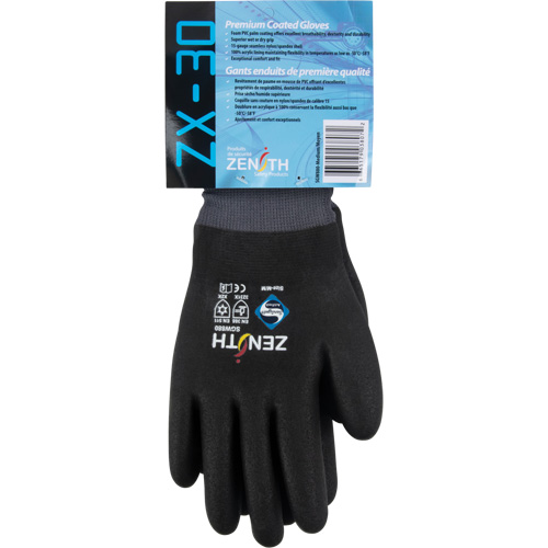 Gants enduits ZX-30° de premi&egrave;re qualit&eacute;, 2T-Grand, R&ecirc;vetement Mousse de PVC, Calibre 15, Enveloppe en Nylon Seaboard Timber Mart