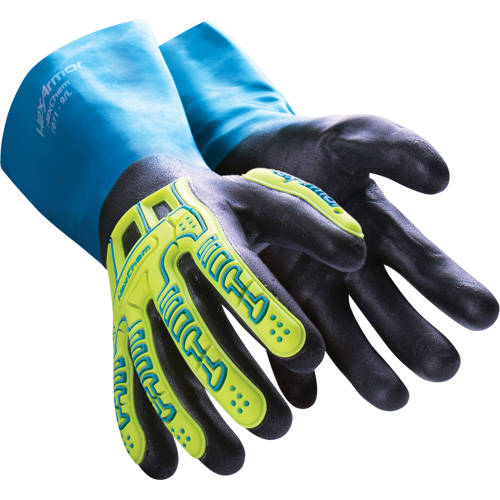 HexChem&reg; Chemical Resistant Gloves, Size 6/X-Small, Nitrile Seaboard Timber Mart
