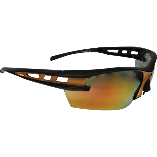 Lunettes de s&eacute;curit&eacute; Mango, Lentille Miroir orange, R&eacute;pond ou surpasse la norme CSA Z94.3 Seaboard Timber Mart