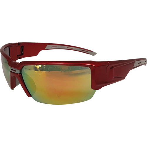 Lunettes de s&eacute;curit&eacute; Hartley, Lentille Rouge, R&eacute;pond ou surpasse la norme CSA Z94.3 Seaboard Timber Mart