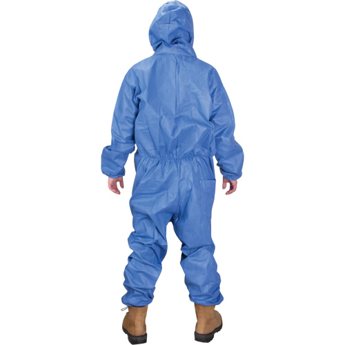 Hooded Coveralls, Medium, Blue, SMS Seaboard Timber Mart