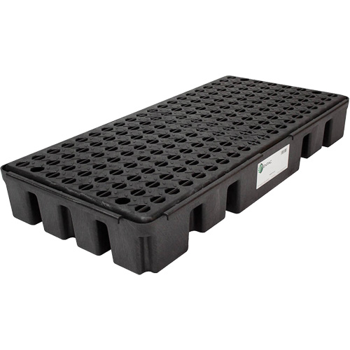 Palette de confinement des d&eacute;versements &agrave; profil bas Black Diamond, Capacit&eacute; de d&eacute;versement 25.5 gal. US, 49" x 24" x 6,5" Seaboard Timber Mart