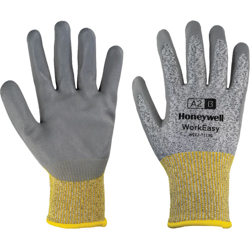 Gants de protection contre les coupures WorkEasy, Taille 6/T-petit, Calibre 13, Rev&ecirc;tement Polyur&eacute;thane, Enveloppe en PEHP/Fibre de verre, ASTM ANSI niveau A2/EN 388 niveau B Seaboard Timber Mart