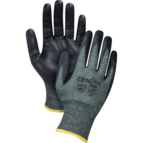 Gants l&eacute;gers et haute dext&eacute;rit&eacute; r&eacute;sistants &agrave; la coupe, Taille Moyen, Calibre 18, Rev&ecirc;tement Mousse de nitrile, Enveloppe en Nylon/PEHP/Spandex, ASTM ANSI niveau A5 Seaboard Timber Mart