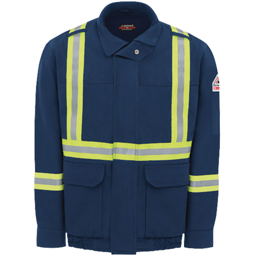 Blouson aviateur doubl&eacute; pour hommes avec garniture r&eacute;fl&eacute;chissante, Petit, Bleu marin, 29 cal/cm² Seaboard Timber Mart