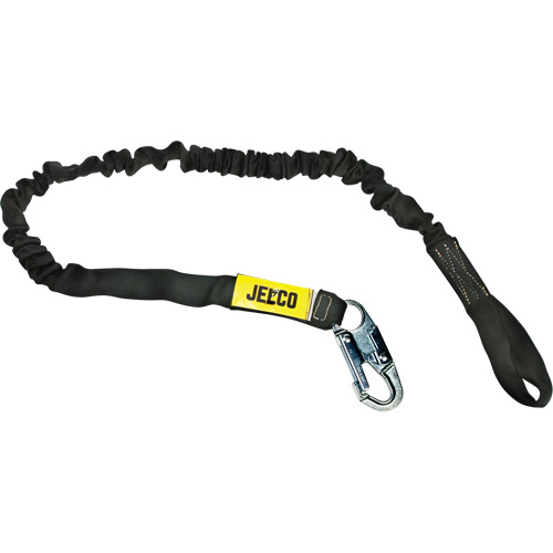 Arc Flash Shock Absorbing Lanyard, 6', Locking Snap Hook Center, Choke-Off Loop Leg Ends, Nylon Seaboard Timber Mart