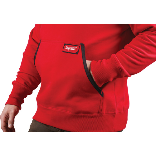 Heavy-Duty Pullover Hoodie, Men's, Small, Red Seaboard Timber Mart