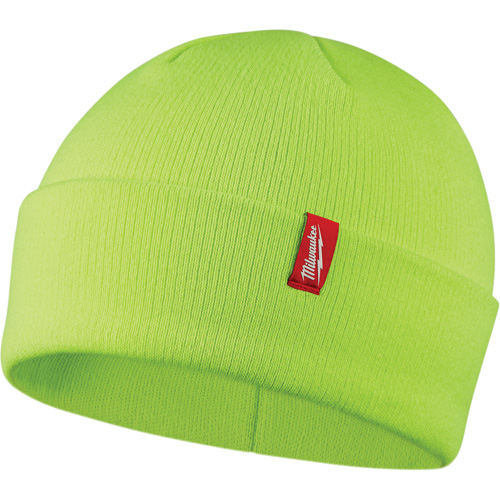 High-Visbility Cuffed Beanie, One Size, Green Seaboard Timber Mart