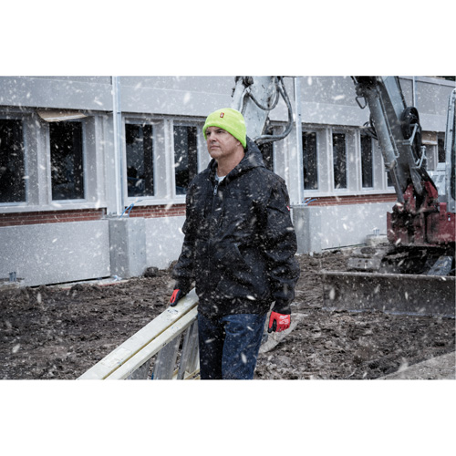 High-Visbility Cuffed Beanie, One Size, Green Seaboard Timber Mart