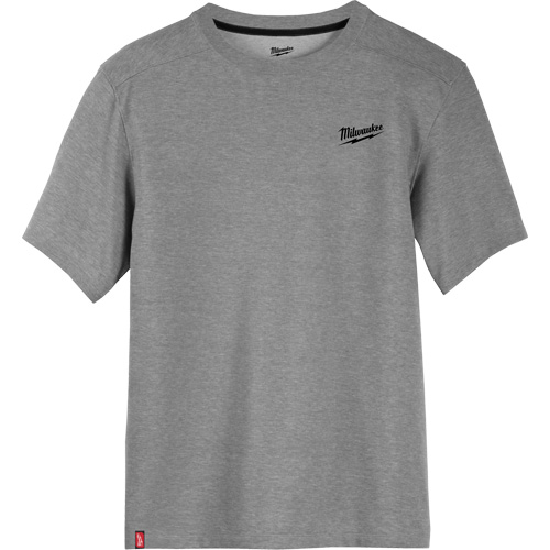 Hybrid Work Tee Shirt, Men's, Small, Grey Seaboard Timber Mart