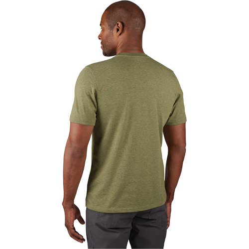 Hybrid Work Tee Shirt, Men's, Small, Green Seaboard Timber Mart