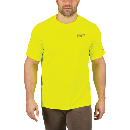 Workskin Lightweight High Visibility Shirt, Men's, Small, Yellow Seaboard Timber Mart