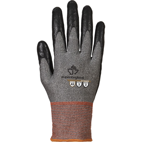 Coated Gloves, Size 5, 21 Gauge, Nitrile Coated, TenActiv Shell, ASTM ANSI Level A9 Seaboard Timber Mart