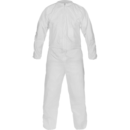 CleanMax&reg; Clean Manufactured Non-Sterile Coverall, Medium, White, Microporous Seaboard Timber Mart
