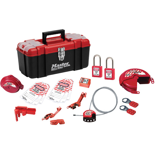 Basic Lockout Kit with Zenex Thermoplastic Locks, Electrical/Valve Kit, 19 Components Seaboard Timber Mart