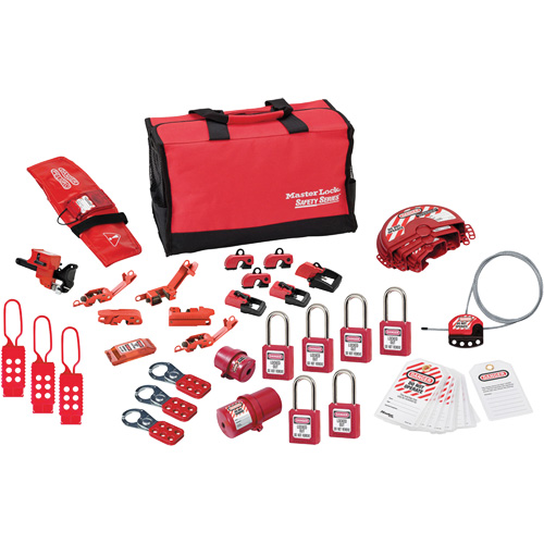 Premier Lockout Kit with Zenex Thermoplastic Locks, Electrical/Valve Kit, 34 Components Seaboard Timber Mart
