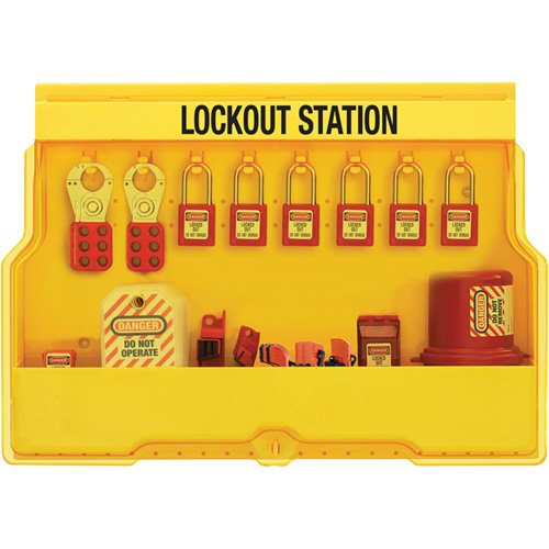 Premier Electrical Lockout Station, Thermoplastic Padlocks, 16 Padlock Capacity, Padlocks Included Seaboard Timber Mart