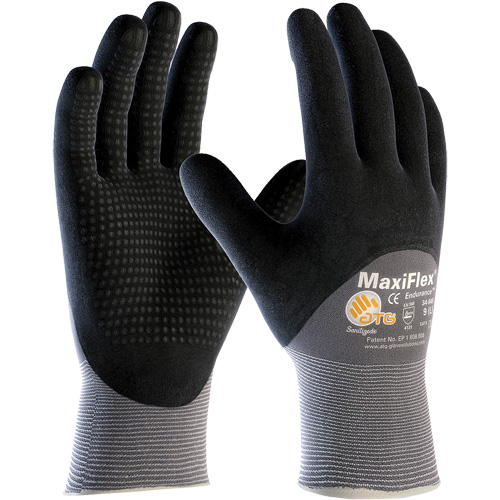 Gants compatibles avec les &eacute;crans tactiles ATG MaxiFlex Endurance, Moyen, R&ecirc;vetement Nitrile, Calibre 15, Enveloppe en Nylon Seaboard Timber Mart