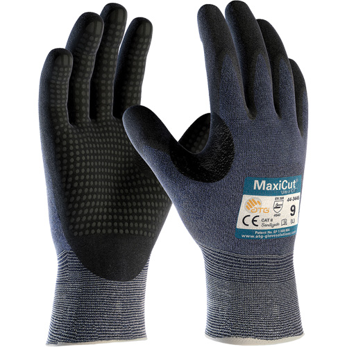 ATG MaxiCut&reg; Ultra DT, Size Large, 15 Gauge, Nitrile Coated, Engineered Yarn Shell, ASTM ANSI Level A3/EN 388 Level 5/EN 388 Level C Seaboard Timber Mart
