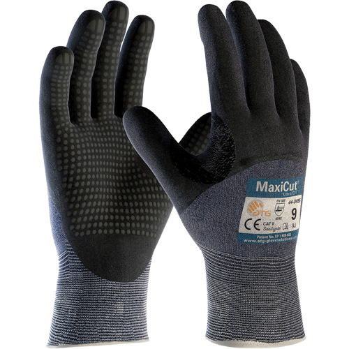 Gants ATG MaxiCut Ultra DT, Taille Grand, Calibre 15, Rev&ecirc;tement Nitrile, Enveloppe en Fil technique, ASTM ANSI niveau A3/EN 388 niveau 5/EN 388 niveau C Seaboard Timber Mart