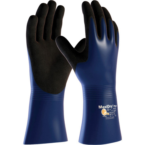 ATG MaxiDry&reg; Plus Chemical & Cut Resistant Gloves, Large, Nitrile Coating, Nylon/Elastane Shell Seaboard Timber Mart