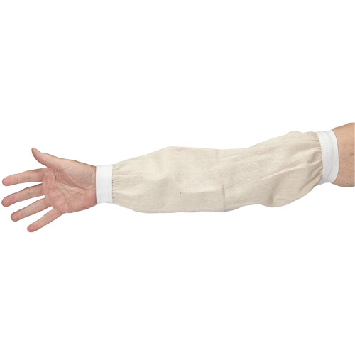 Sleeves, 18", Cotton, White Seaboard Timber Mart