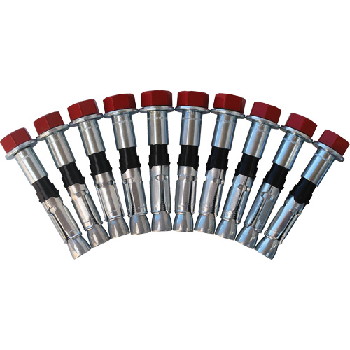 Jeu de boulons de rechange pour ancrages &agrave; anneau en D pour b&eacute;ton, Boulonn&eacute;, Usage Permanent/Temporaire Seaboard Timber Mart