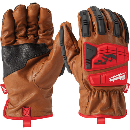 Goatskin Impact Gloves, Small, Grain Leather Palm Seaboard Timber Mart
