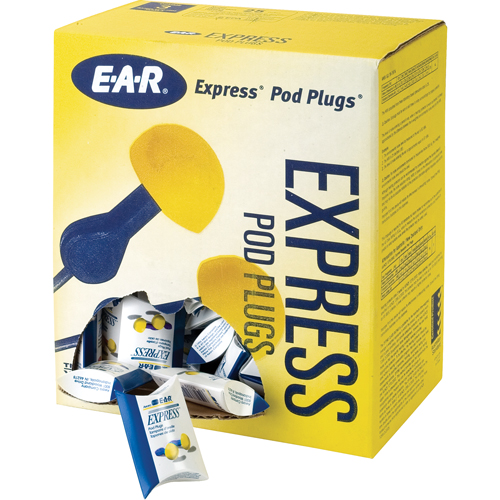 E-A-R Express Pod Plugs Earplugs, Uncorded, Bulk - Pillow Pack, 25 dB NRR, One-Size Seaboard Timber Mart