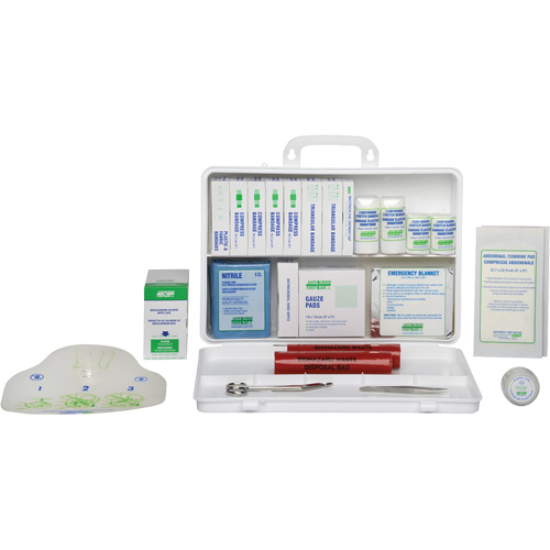 Basic First Aid Kit, Meets CSA Z1220-17 Type 2 Low-Risk Environment, Medium (26-50 Workers) Seaboard Timber Mart