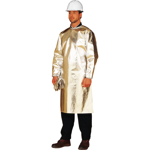 ALM 300 Long Heat Protective Apron/Smock, 48" L, Aluminized Fibreglass Seaboard Timber Mart