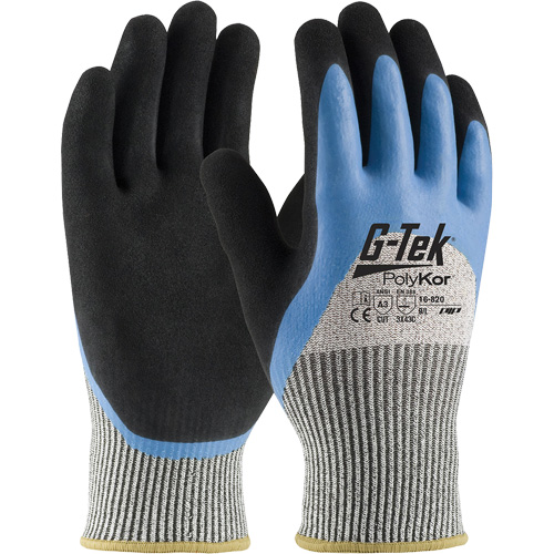 G-Tek&reg; PolyKor&reg; Insulated Cut-Resistant Glove, Size Small, 13 Gauge, Rubber Latex Coated, Engineered Yarn Shell, ANSI/ISEA 105 Level 3 Seaboard Timber Mart