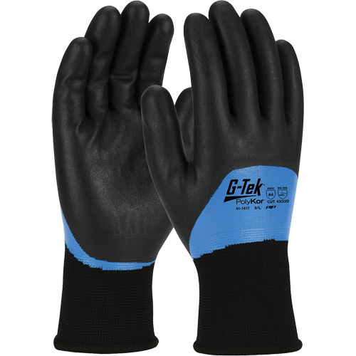 G-Tek&reg; PolyKor&reg; Insulated Cut-Resistant Glove, Size Small, 15 Gauge, Nitrile Coated, Engineered Yarn Shell, ANSI/ISEA 105 Level 4 Seaboard Timber Mart