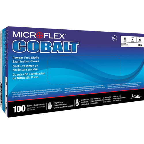 Microflex&reg; Cobalt&reg; N19 Multi-Purpose Exam Gloves, X-Small, Nitrile, 3.9-mil, Powder-Free, Blue, Class 2 Seaboard Timber Mart