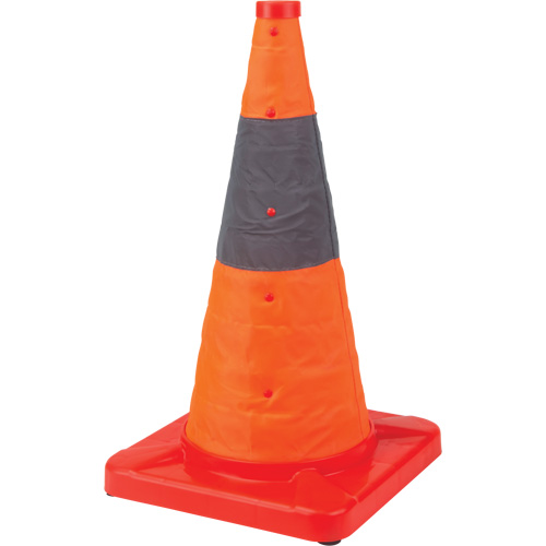 Collapsible Traffic Cone, 18" H, Orange Seaboard Timber Mart