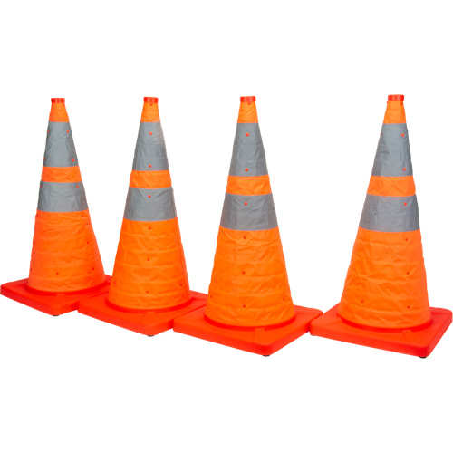 Collapsible Traffic Cone, 28" H, Orange Seaboard Timber Mart