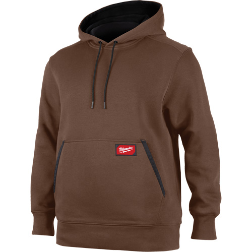 Midweight Pullover Hoodie, Men's, Small, Brown Seaboard Timber Mart