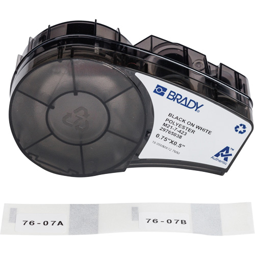 Harsh Environment Multi-Purpose Labels with Ribbon, Black Seaboard Timber Mart