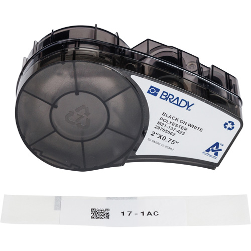 Harsh Environment Multi-Purpose Labels with Ribbon, Black Seaboard Timber Mart