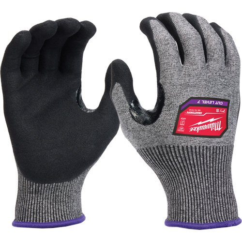 Gants enduits par trempage &agrave; dext&eacute;rit&eacute; &eacute;lev&eacute;e, Taille Petit, Calibre 18, Rev&ecirc;tement Nitrile, Enveloppe en Nylon/Poly&eacute;thyl&egrave;ne/Tungst&egrave;ne, ASTM ANSI niveau A7/EN 388 niveau 4 Seaboard Timber Mart