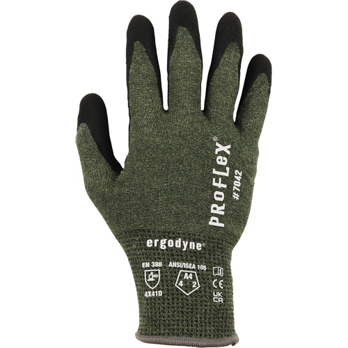 Proflex 7042 Cut-Resistant Gloves, Size Small, 18 Gauge, Nitrile Coated, Aramid Shell, ASTM ANSI Level A4/EN 388 Level D Seaboard Timber Mart
