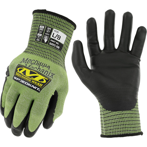 Gants r&eacute;sistants aux coupures SpeeKnit S2EC06, Taille Petit/7, Calibre 18, Rev&ecirc;tement Ur&eacute;thane, Enveloppe en PEHP/Tungst&egrave;ne, ASTM ANSI niveau A4/EN 388 niveau D Seaboard Timber Mart