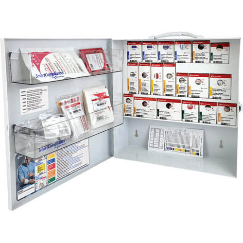 SmartCompliance&reg; First Aid Cabinet, Meets CSA Z1220-17 Type 2 Low-Risk Environment, Small (2-25 Workers) Seaboard Timber Mart