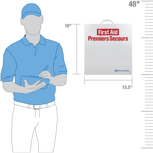 SmartCompliance&reg; First Aid Cabinet, Meets CSA Z1220-17 Type 3 High-Risk Environment, Small (2-25 Workers) Seaboard Timber Mart