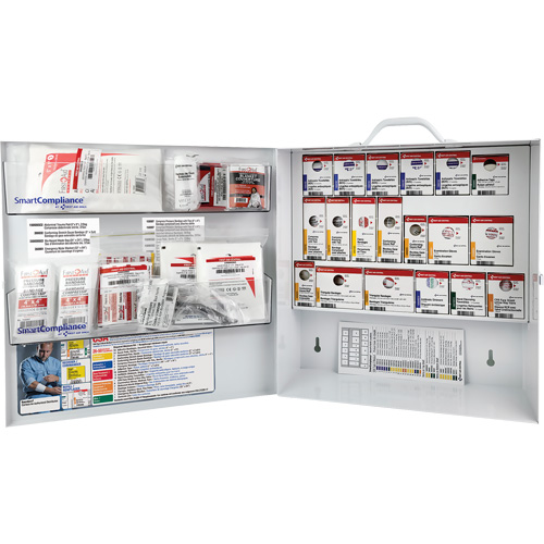 SmartCompliance&reg;  First Aid Cabinet, Meets CSA Z1220-17 Type 2 Low-Risk Environment, Medium (26-50 Workers) Seaboard Timber Mart