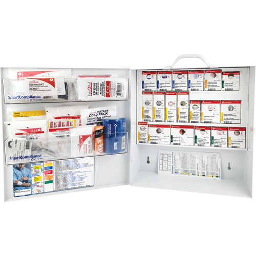 SmartCompliance&reg; First Aid Cabinet, Meets CSA Z1220-17 Type 3 High-Risk Environment, Small (2-25 Workers) Seaboard Timber Mart
