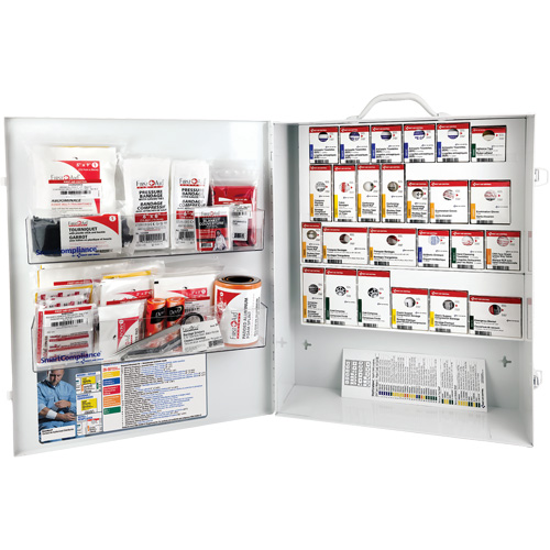 SmartCompliance&reg;  First Aid Cabinet, Meets CSA Z1220-17 Type 3 High-Risk Environment, Medium (26-50 Workers) Seaboard Timber Mart