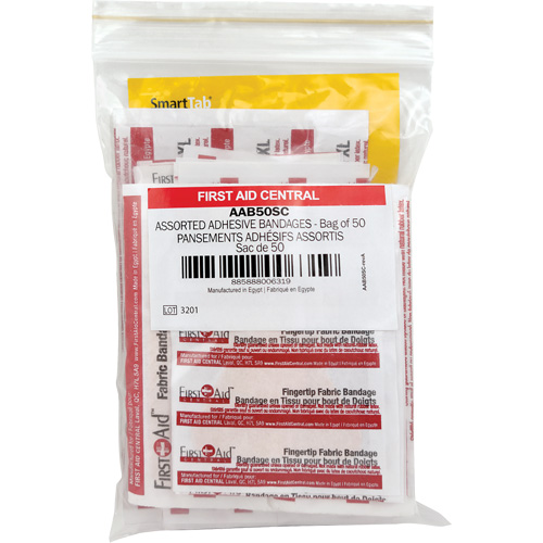 SmartCompliance&reg; Refill Adhesive Bandages, Assorted, Fabric/Plastic, Non-Sterile Seaboard Timber Mart