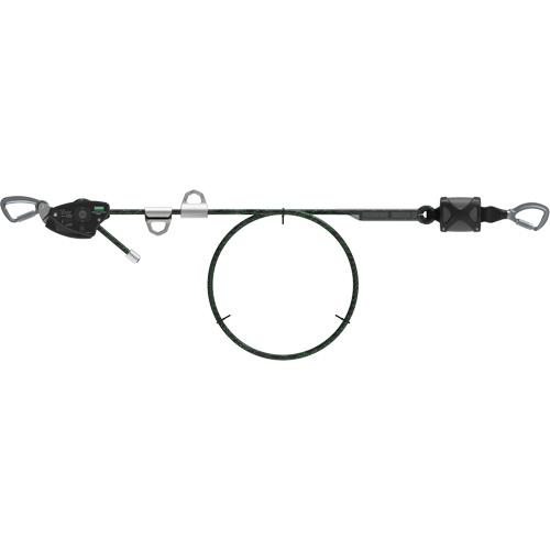 100' Rope Temporary Horizontal Lifeline, Kernmantle Seaboard Timber Mart