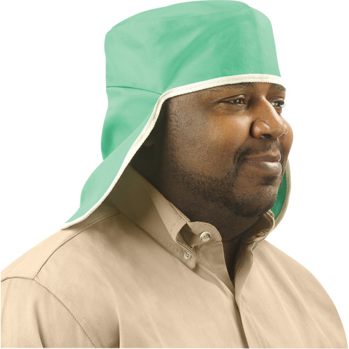 Weldlite Welding Cap With Neck Drape, One Size, Green Seaboard Timber Mart